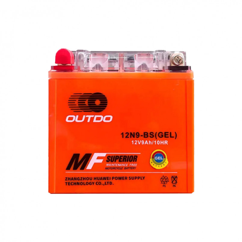 АКБ мото Outdo 9 Ah 12N9-BS (GEL)/(8х)