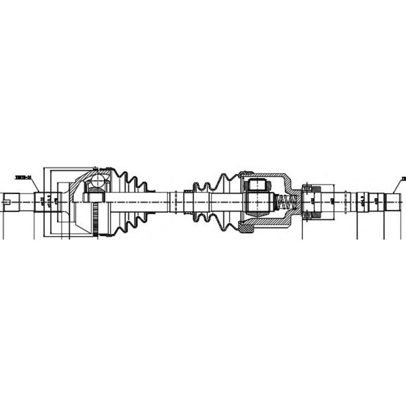 210032 GSP  -  Напіввісь