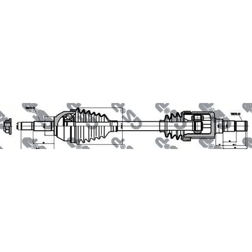 218263 GSP  -  Напіввісь