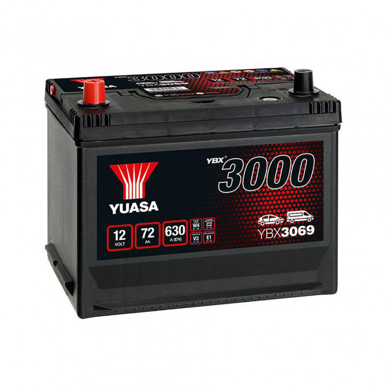 Yuasa 12V 72Ah SMF Battery Japan YBX3069 (1)