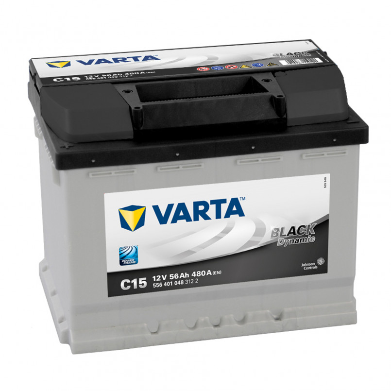 Акумулятор VARTA 56Ач 480А +/- 242*175*190 Black Dynamic  C15