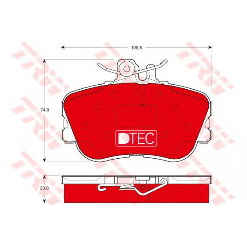 GDB1094DTE  TRW - Гальмівні колодки до дисків