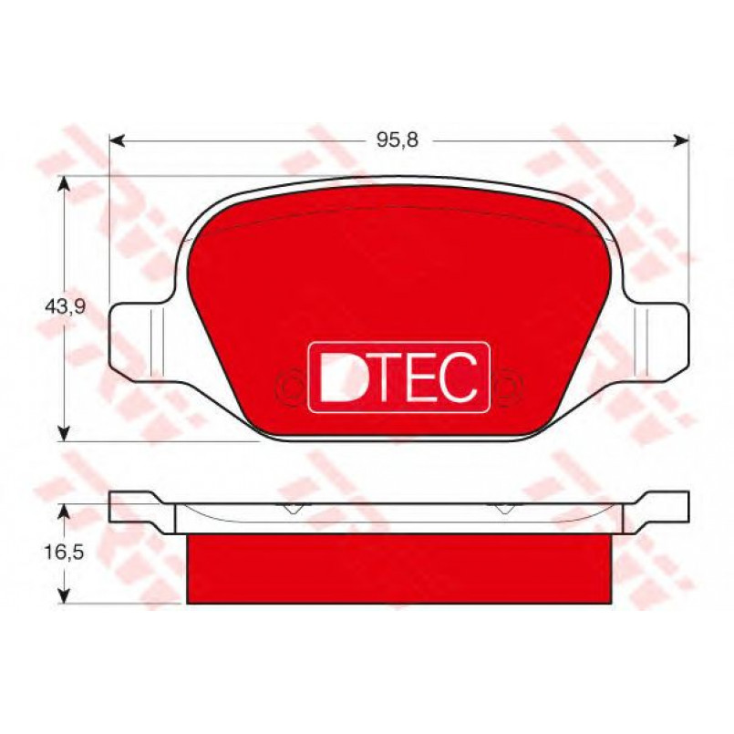 GDB1396DTE  TRW - Гальмівні колодки до дисків