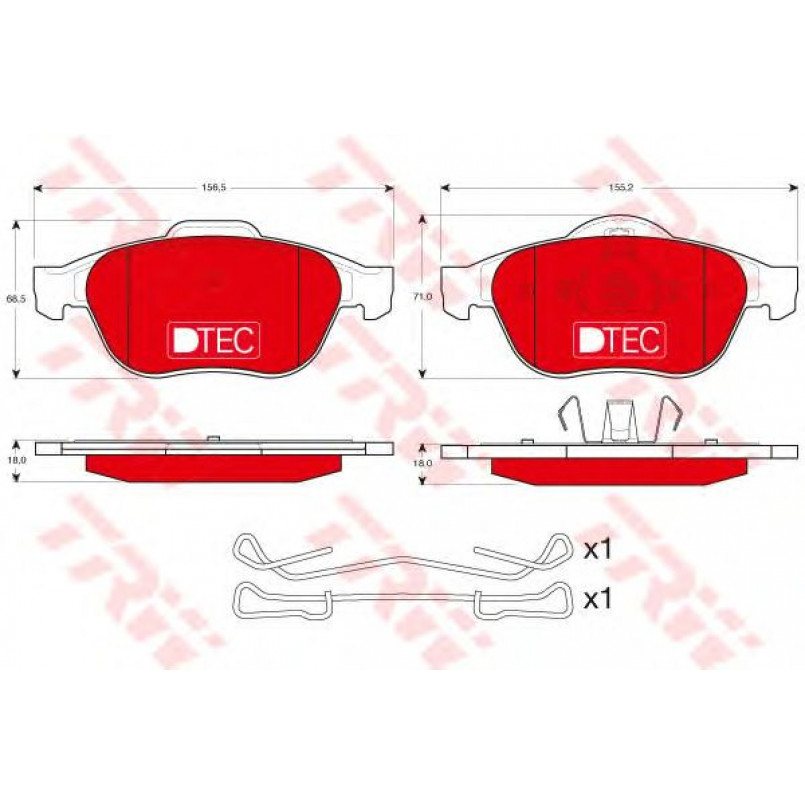 GDB1468DTE  TRW - Гальмівні колодки до дисків