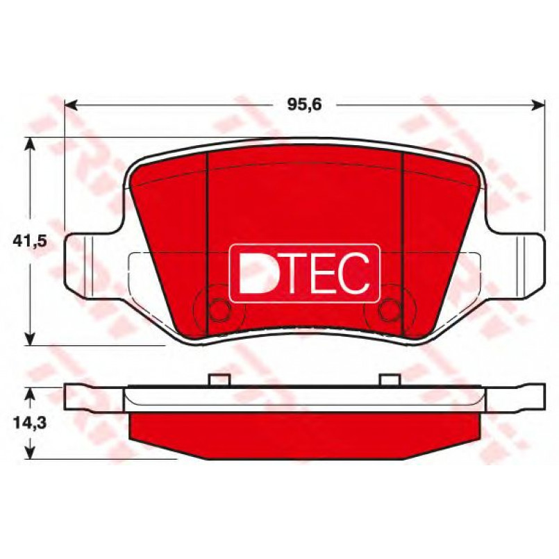 GDB1481DTE TRW - Гальмівні колодки до дисків