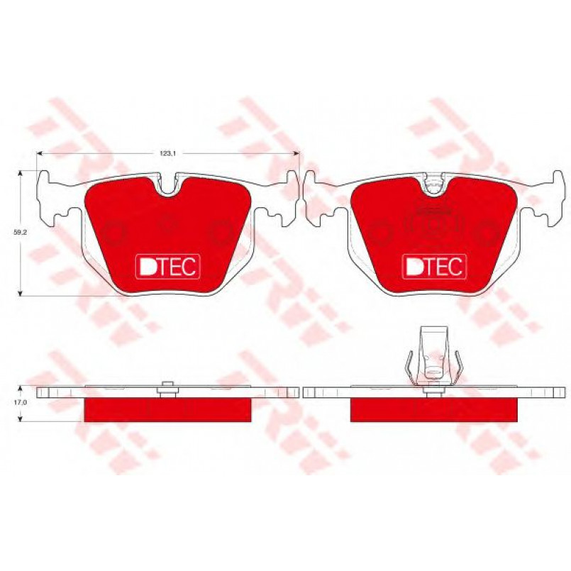 GDB1530DTE  TRW - Гальмівні колодки до дисків