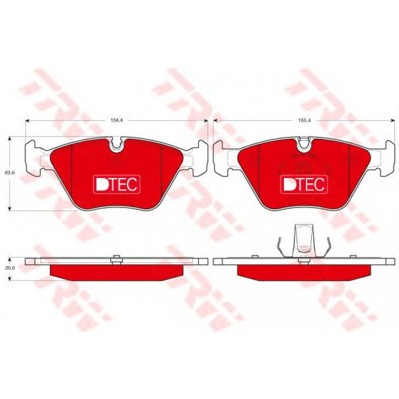 GDB1531DTE  TRW - Гальмівні колодки до дисків