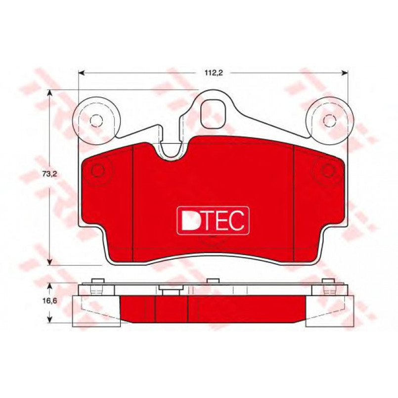 GDB1653DTE TRW - Гальмівні колодки до дисків
