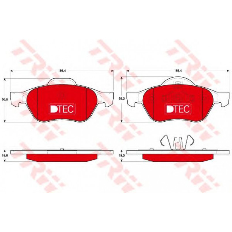 GDB1687DTE  TRW - Гальмівні колодки до дисків