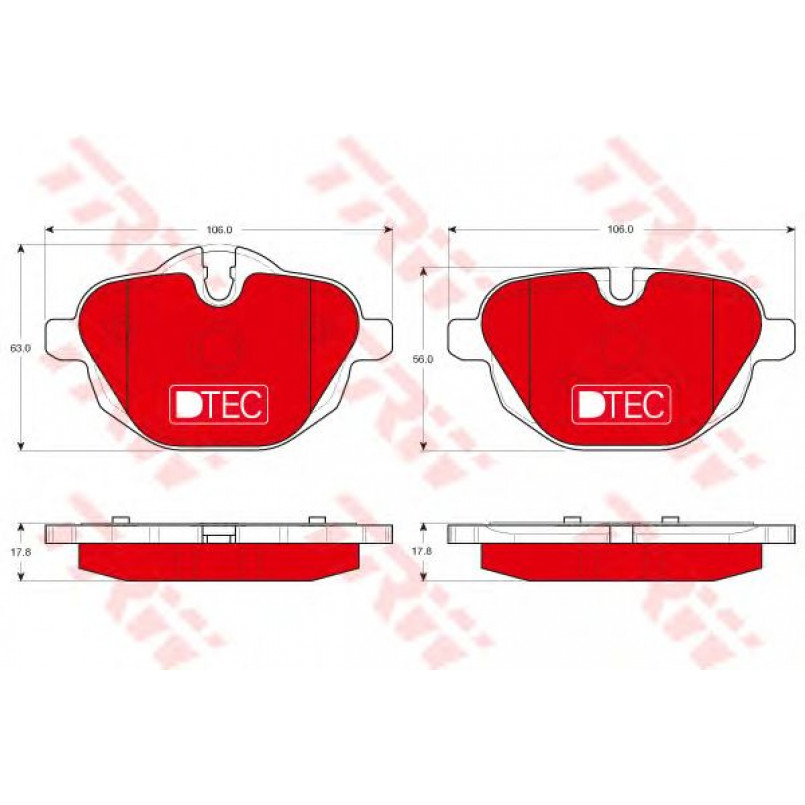 GDB1840DTE TRW - Гальмівні колодки до дисків
