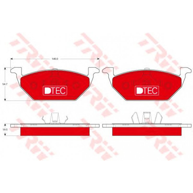 GDB1984DTE  TRW - Гальмівні колодки до дисків