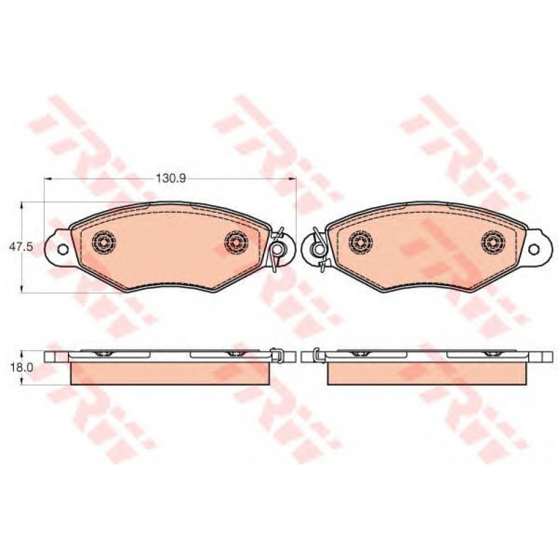 GDB2024 TRW - Гальмівні колодки до дисків