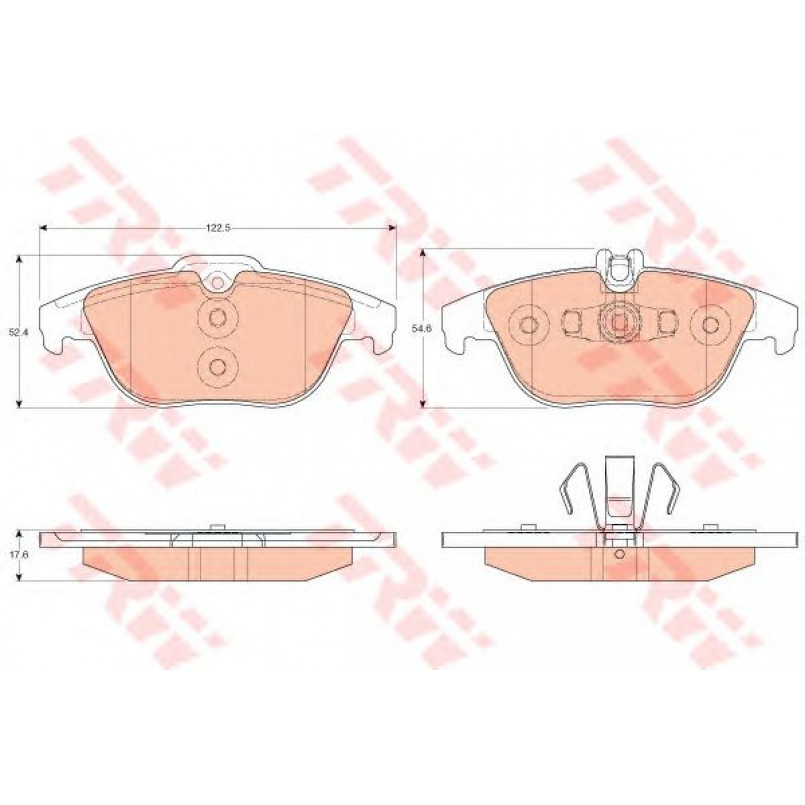 GDB2051  TRW - Гальмівні колодки до дисків