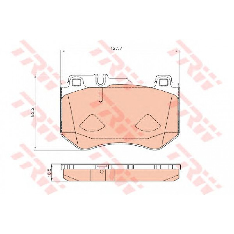 GDB2078 TRW - Гальмівні колодки до дисків