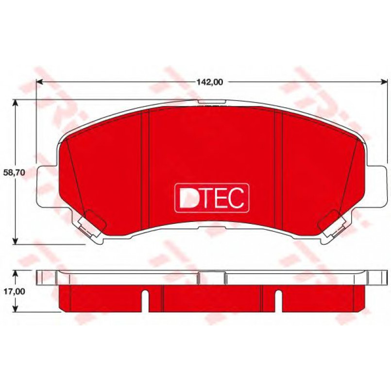 GDB3467DTE  TRW - Гальмівні колодки до дисків