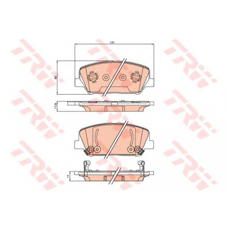 GDB3621  TRW - Гальмівні колодки до дисків