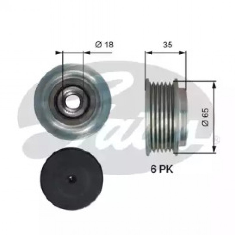 OAP7217 (7789-10217)  Шків генератора GATES OVERRUNNING ALT.PULLEY