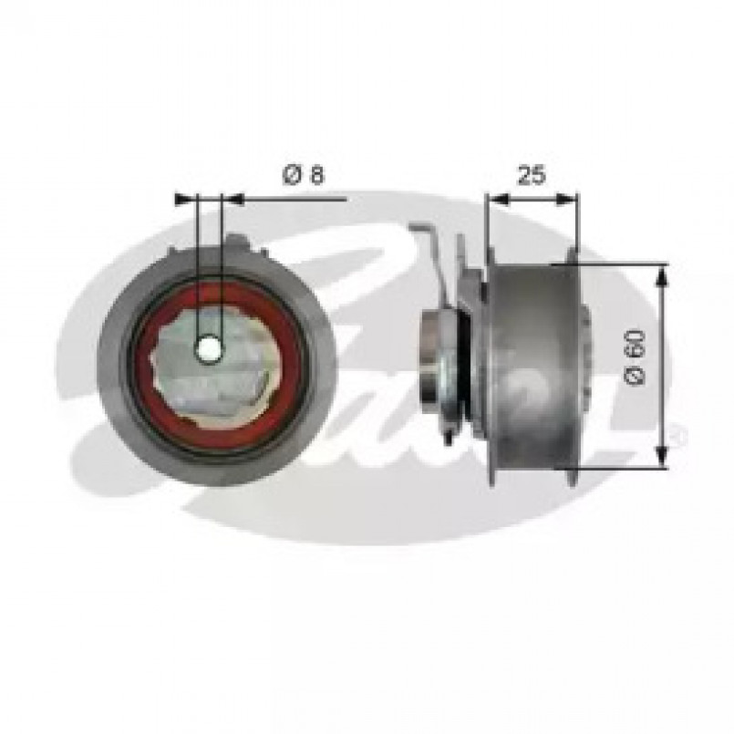T43247 (7784-21177)  Натяжний ролик ременя ГРМ GATES POWERGRIP TENSIONER