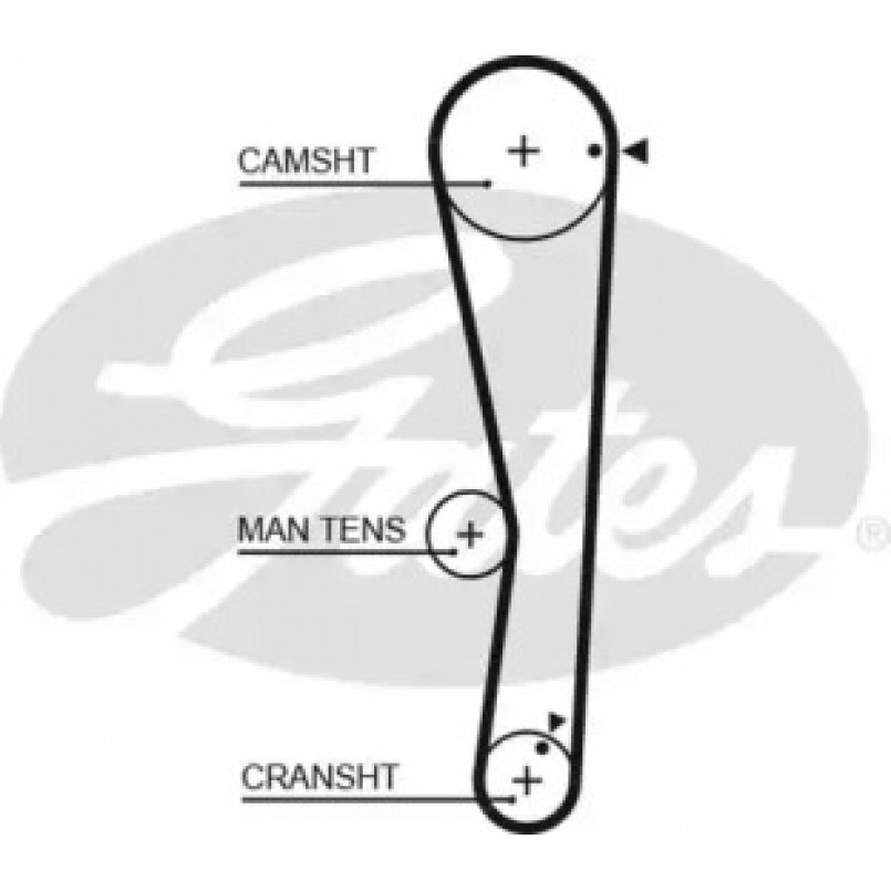 5687XS (8597-15687)  Ремінь ГРМ GATES 109x25