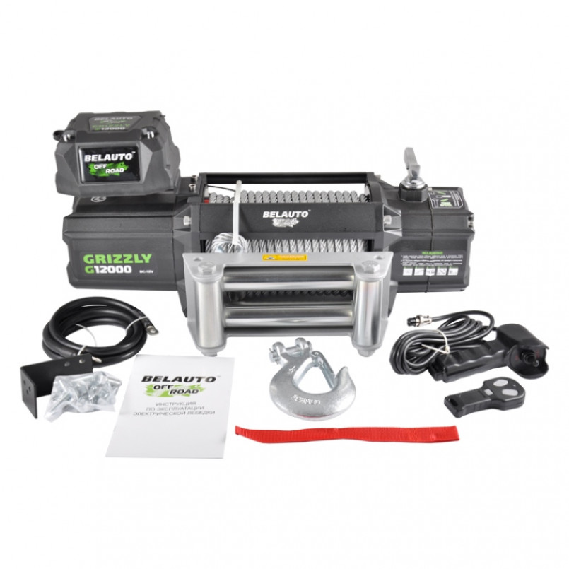 OFF ROAD Лебідка GRIZZLI 12000lbs (6.0hp/4.4kw. 265 : 1)