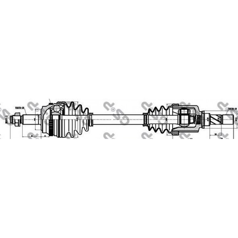 250057 GSP  -  Напіввісь