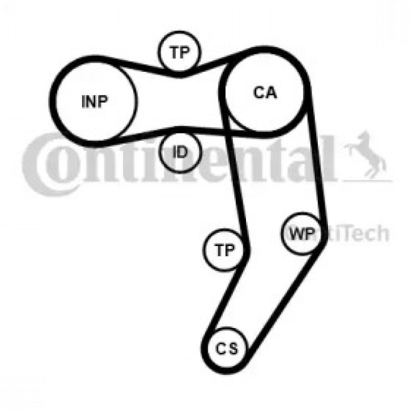 CT939WP8PRO   Комплект ременя ГРМ CONTI SYNCHROBELT KIT