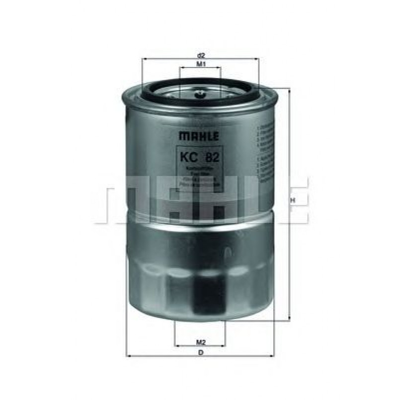 KC82D Фільтр палива (MAHLE)