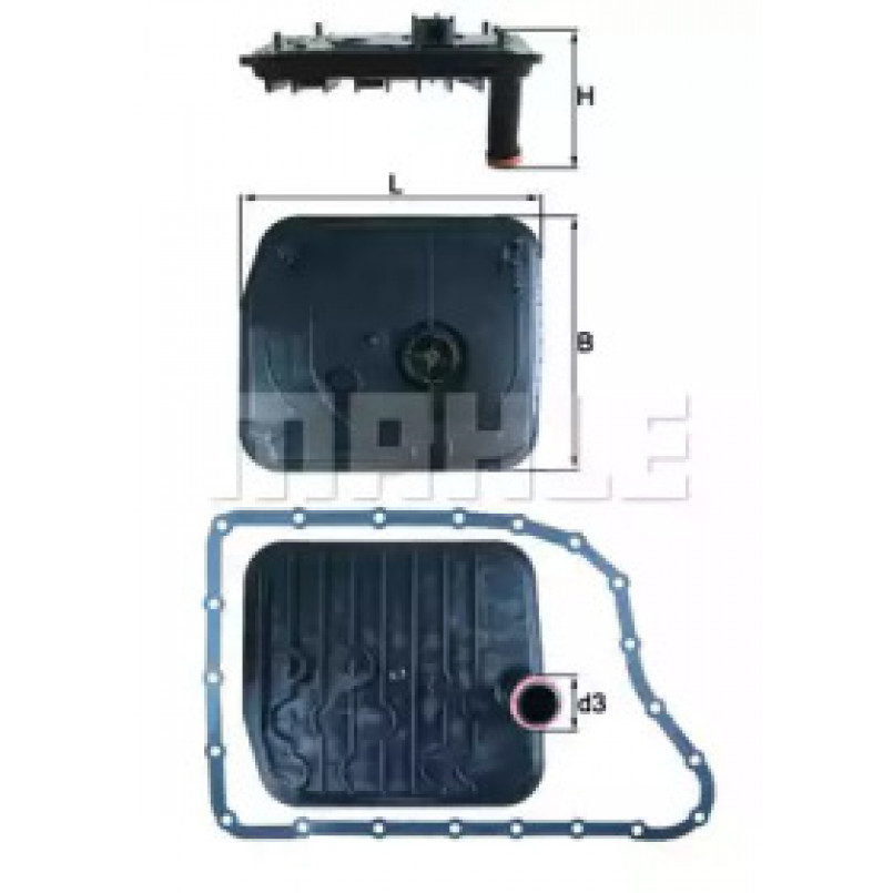 HX153D Фільтр гідравліки (KNECHT)