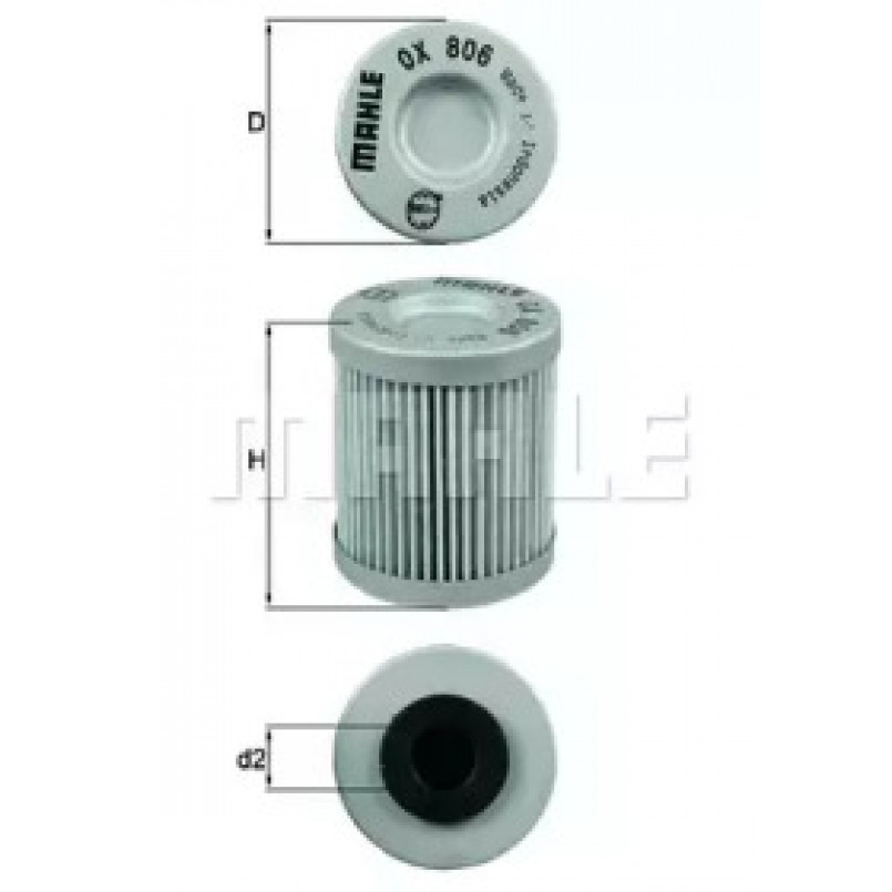 OX806D Фільтр масла (KNECHT)