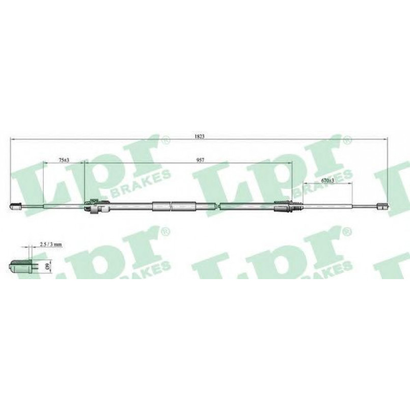 C0002B LPR - Трос ручного гальма