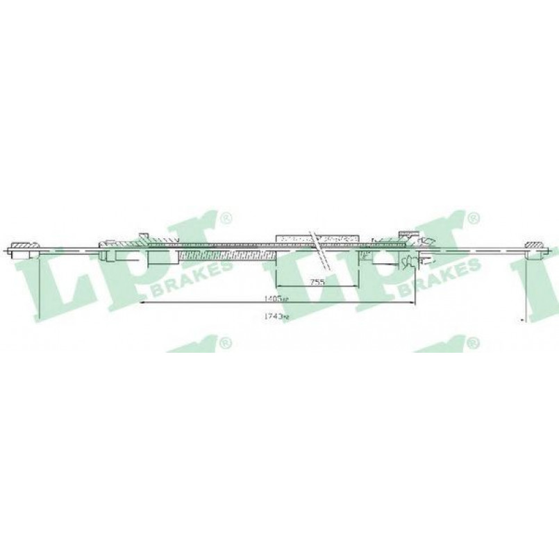 C0093B LPR - Трос ручного гальма