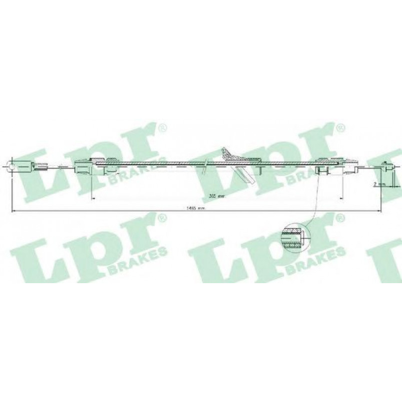 C0140B  LPR - Трос ручного гальма