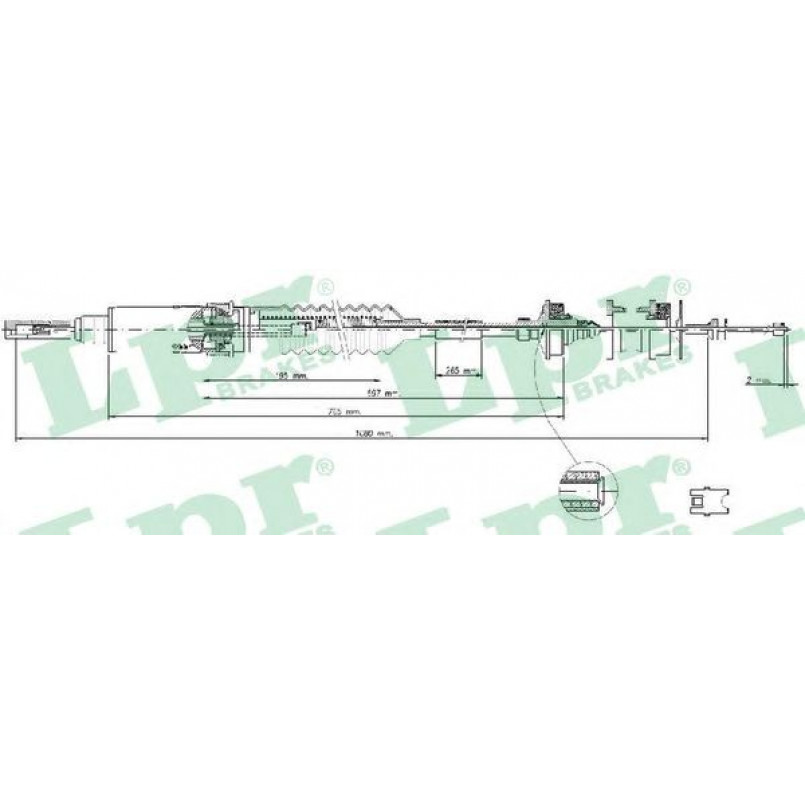 C0240C  LPR - Трос зчеплення