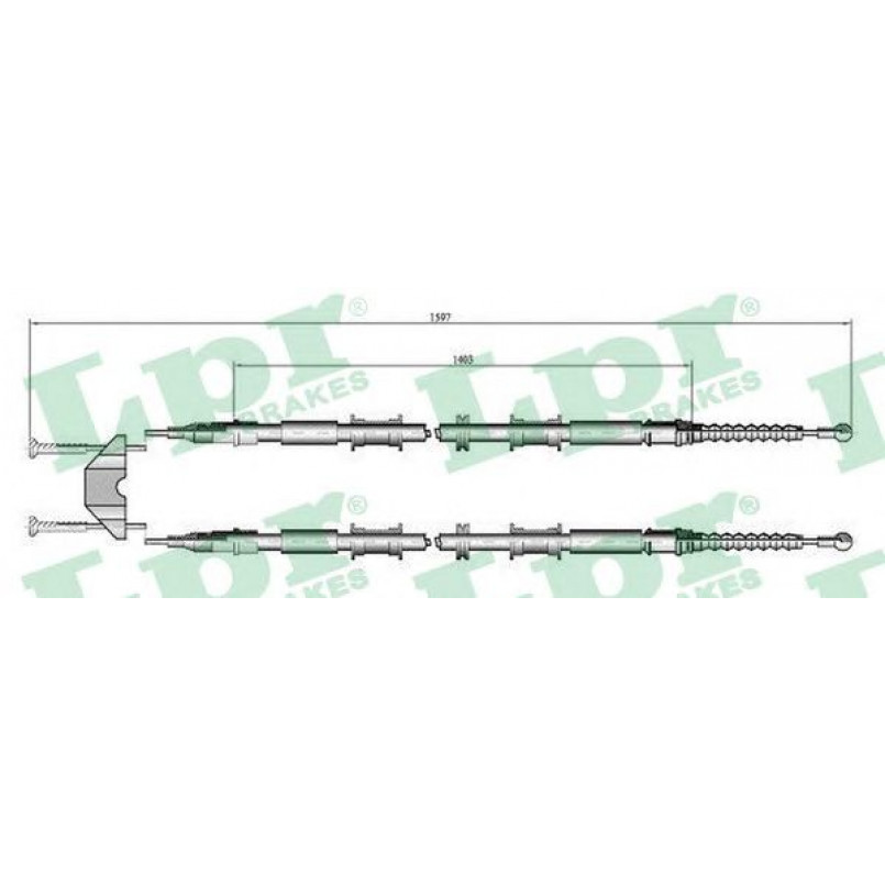 C0549B LPR - Трос ручного гальма