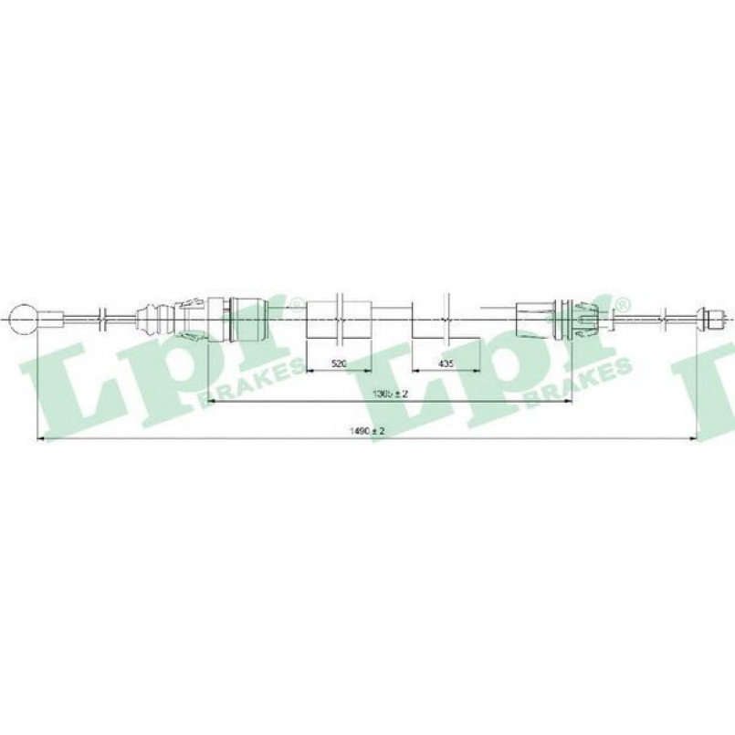 C0733B LPR - Трос ручного гальма