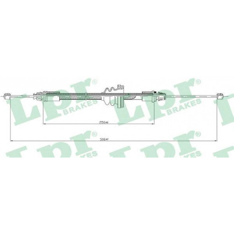 C0746B  LPR - Трос ручного гальма