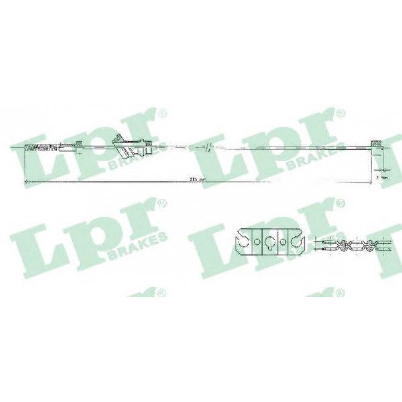 C1548B  LPR - Трос ручного гальма