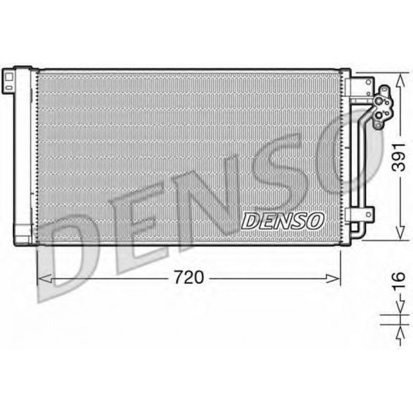 DCN32020 DENSO - Конденсер кондиціонера