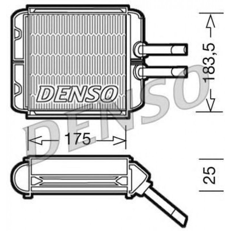 DRR08001  DENSO - Радіатор пічки
