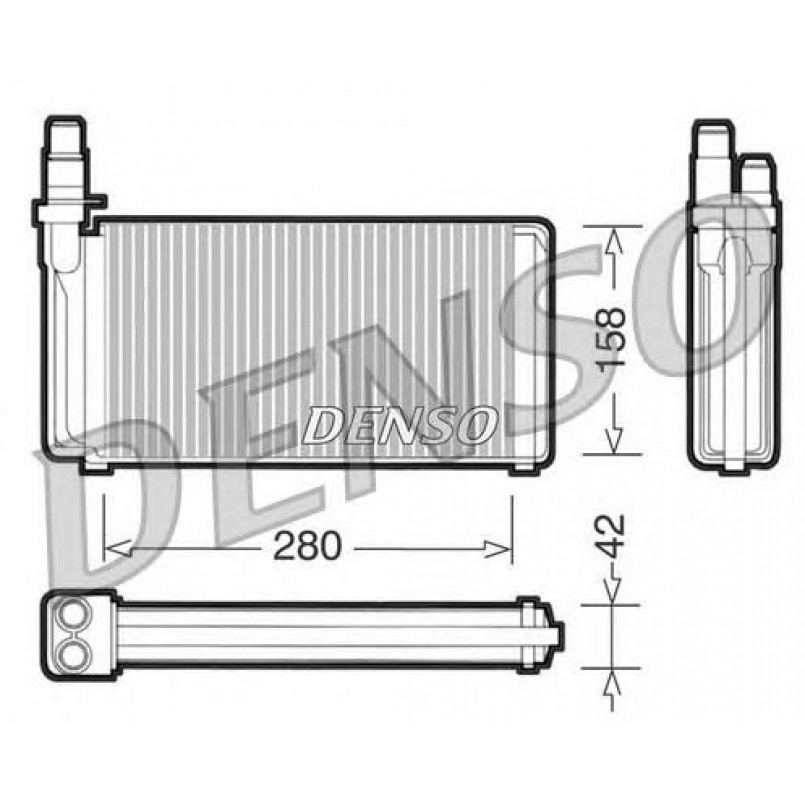 DRR09020  DENSO - Радіатор пічки