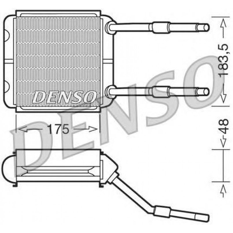 DRR20001  DENSO - Радіатор пічки