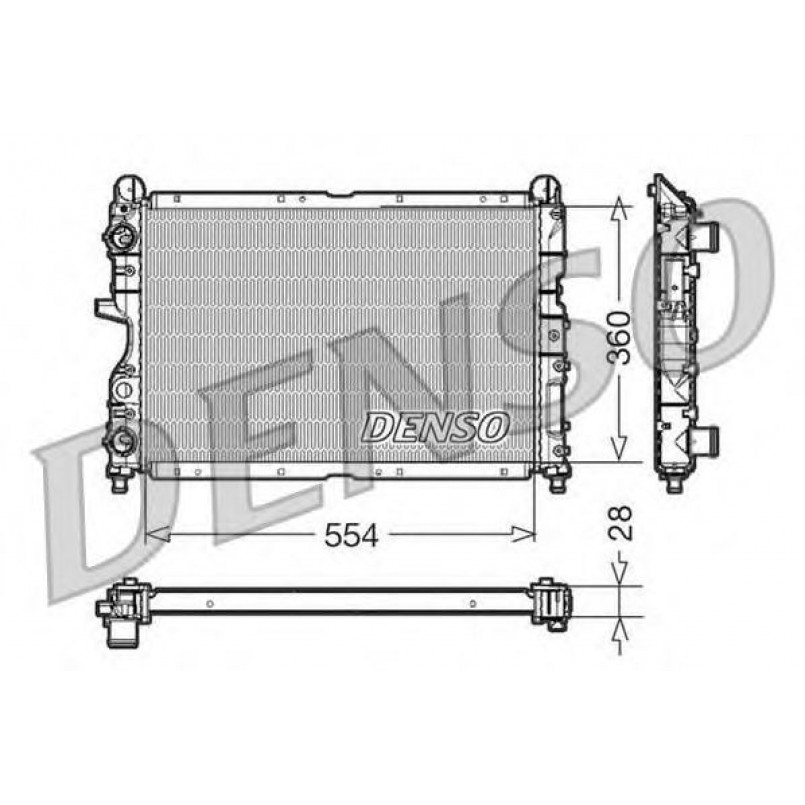 DRM01003  DENSO - Радіатор охолодження