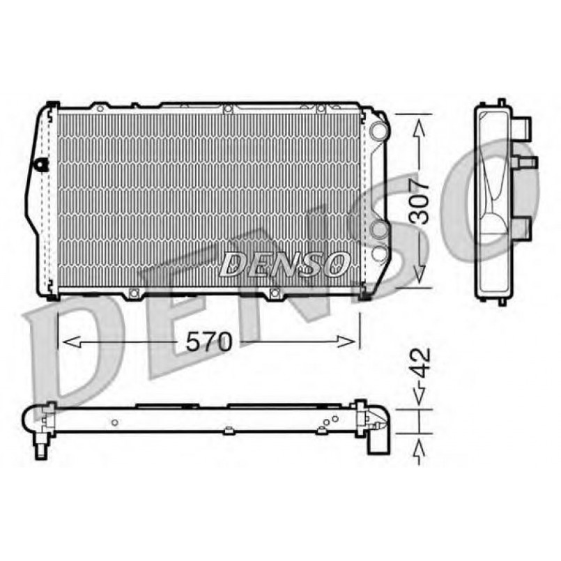 DRM02001  DENSO - Радіатор охолодження