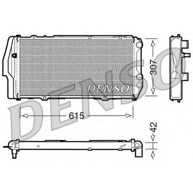DRM02003  DENSO - Радіатор охолодження
