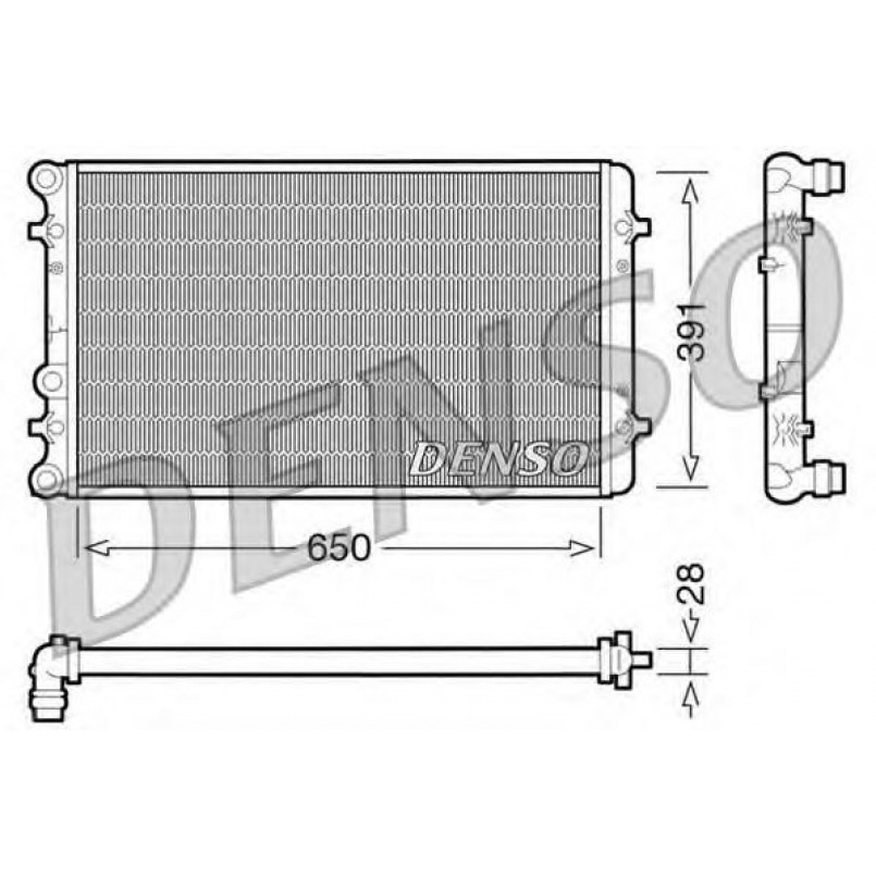 DRM02007  DENSO - Радіатор охолодження