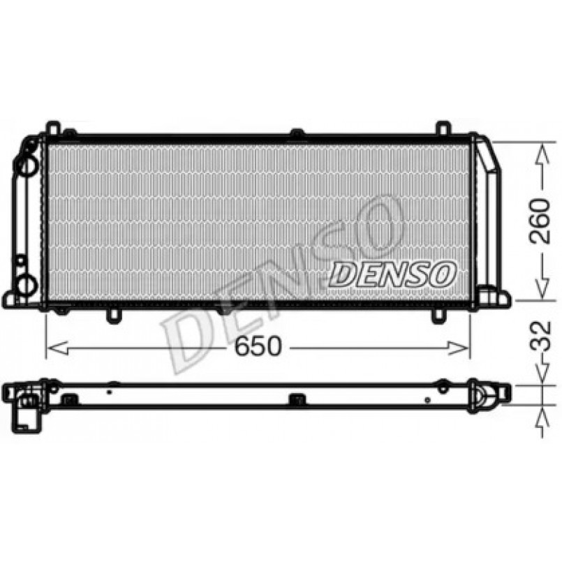 DRM02008  DENSO - Радіатор охолодження
