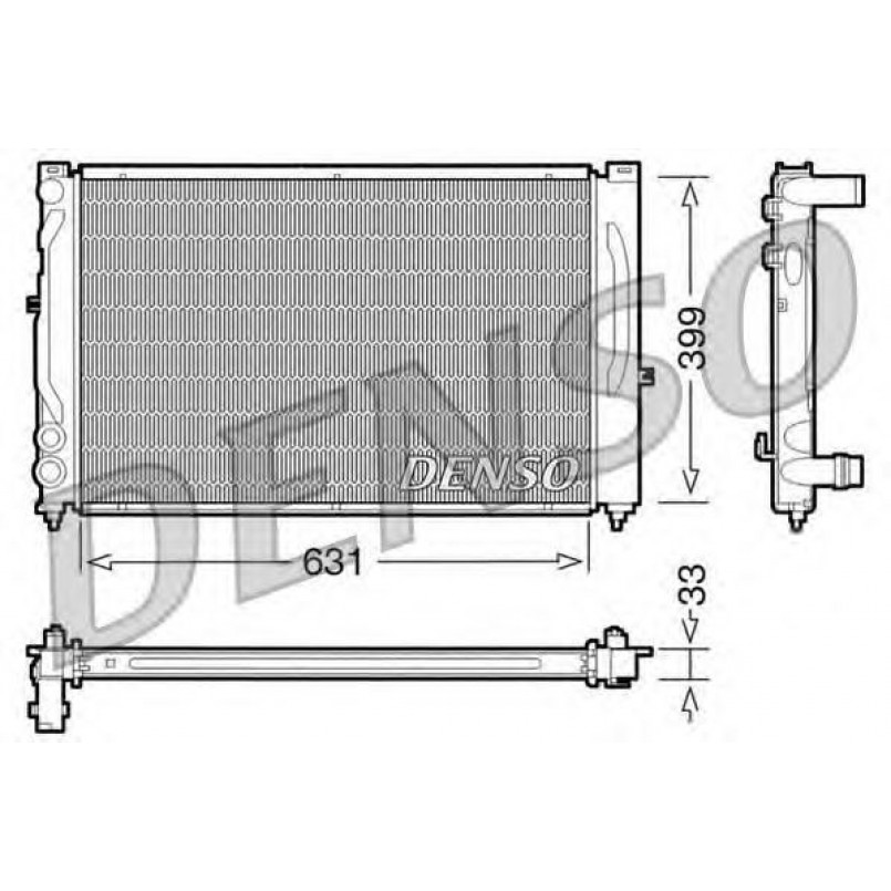 DRM02020  DENSO - Радіатор охолодження