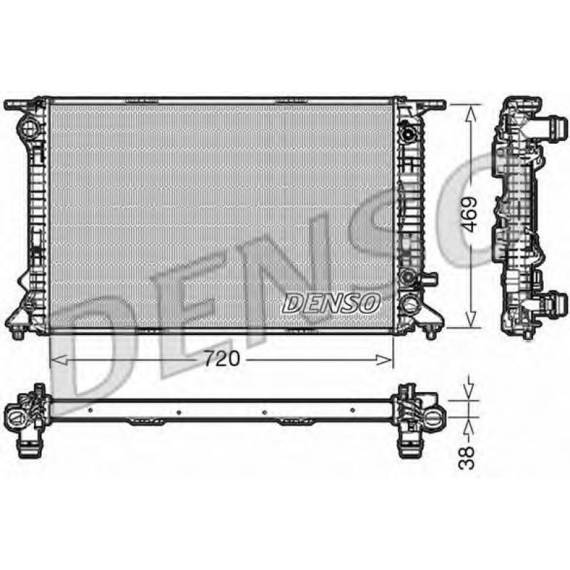 DRM02023  DENSO - Радіатор охолодження