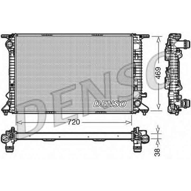 DRM02024  DENSO - Радіатор охолодження