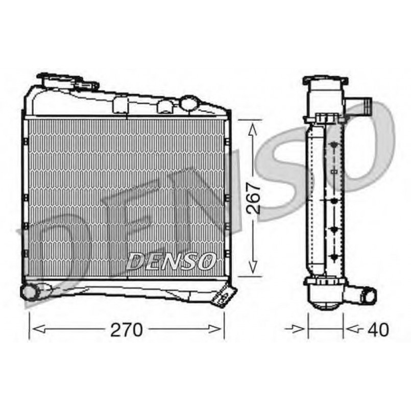 DRM03020  DENSO - Радіатор охолодження